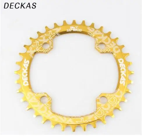 Deckas 104BCD Round Narrow Wide Chainring MTB Mountain bike bicycle 104BCD 32T 34T 36T 38T crankset Tooth plate Parts 104 BCD