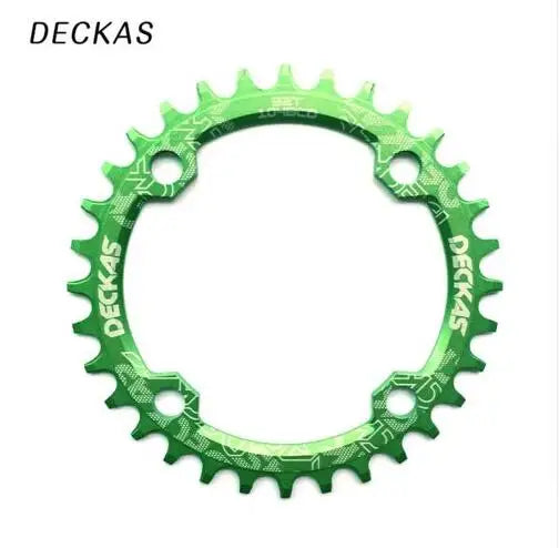 Deckas 104BCD Round Narrow Wide Chainring MTB Mountain bike bicycle 104BCD 32T 34T 36T 38T crankset Tooth plate Parts 104 BCD