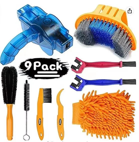 Bicycle Chain Cleaner Set Large Brush Box Mountain Bike Accessories Maintenance Tool Cleaning Chains Boxes