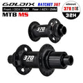 GOLDIX GDX370 32H Bicycle Hub Sealed Bearing Center Lock Disc Brake J-Bend 32 Holes Ratchet 36T BOOST MTB Hub for Shimano SRAM