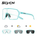 SCVCN Photochromic Sports Sunglasses Cycling Glasses for Men Mountain MTB Bike Road Bicycle Cycle Goggles UV400 Women Driving