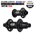 GOLDIX GDX370 32H Bicycle Hub Sealed Bearing Center Lock Disc Brake J-Bend 32 Holes Ratchet 36T BOOST MTB Hub for Shimano SRAM