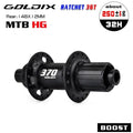 GOLDIX GDX370 32H Bicycle Hub Sealed Bearing Center Lock Disc Brake J-Bend 32 Holes Ratchet 36T BOOST MTB Hub for Shimano SRAM