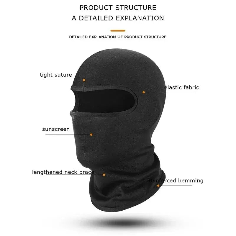 Balaclava Cycling Caps for Men Bicycle Travel Quick Dry Dustproof Face Cover Sun Protection Hat Windproof Sports Hood Ski Mask