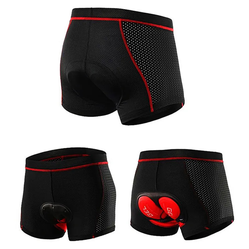 New Pro Breathable Cycling Shorts Cycling Underwear 5D Gel Pad Shockproof Bicycle Underpant MTB Road Bike Underwear Man Shorts