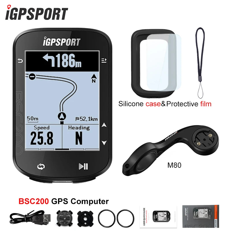 IGPSPORT BSC200 GPS Cycle bike Computer Wireless Speedometer Bicycle Digital ANT+ Route Navigation Stopwatch Cycling Odometer