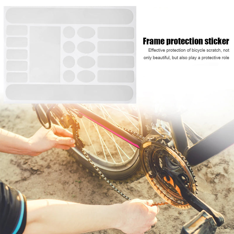 Bicycle Chain Protection Sticker MTB Bike Anti-scratch Anti-Rub Frame Protector Film Anti-scratch Sticker Frame Safety Tape