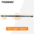 TOSEEK Grey Matte 3K Carbon Handlebar Bike MTB Flat Or Rise Handlebar Mountain Bicycle Parts For Stem Diameter 31.8mm