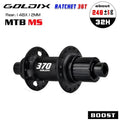 GOLDIX GDX370 32H Bicycle Hub Sealed Bearing Center Lock Disc Brake J-Bend 32 Holes Ratchet 36T BOOST MTB Hub for Shimano SRAM