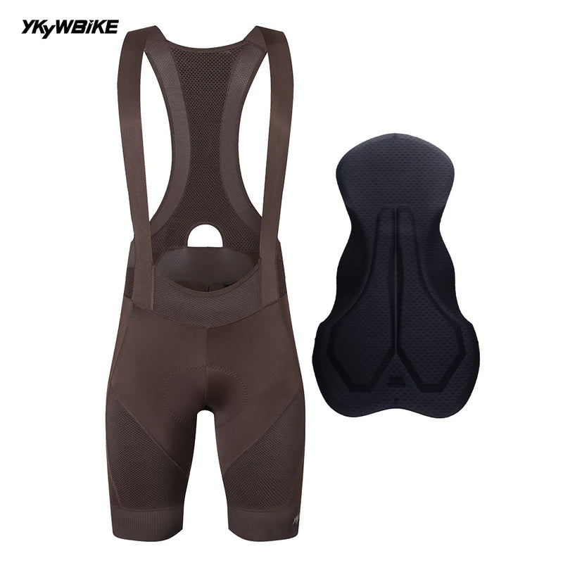 YKYWBIKE 2024 Men's Cycling Bib Shorts Road Bike Bibs Bicycle Tights Cycling MTB Bib Pants  with 6 Hours Padded Belgium Padding