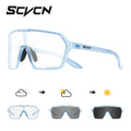 SCVCN Photochromic Sports Sunglasses Cycling Glasses for Men Mountain MTB Bike Road Bicycle Cycle Goggles UV400 Women Driving