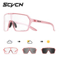 SCVCN Photochromic Sports Sunglasses Cycling Glasses for Men Mountain MTB Bike Road Bicycle Cycle Goggles UV400 Women Driving