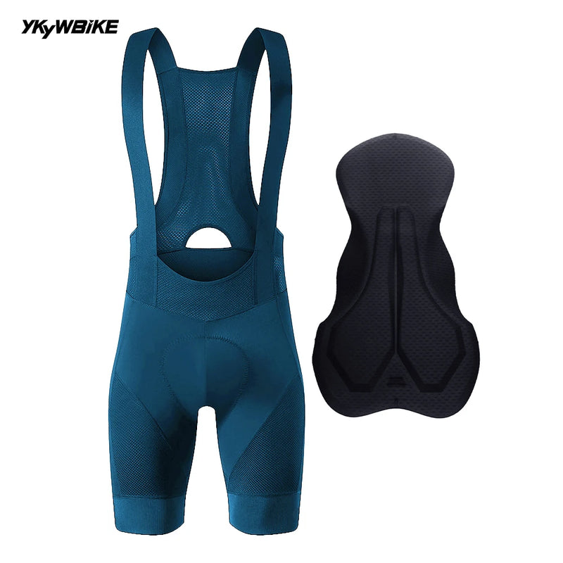 YKYWBIKE 2024 Men's Cycling Bib Shorts Road Bike Bibs Bicycle Tights Cycling MTB Bib Pants  with 6 Hours Padded Belgium Padding