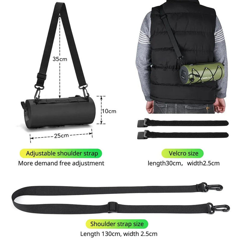 NEWBOLER Bag Bicycle Bags Waterproof Frame Pannier Bag Multifunction Portable Shoulder Waterproof Bag Bike Accessorie