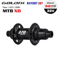 GOLDIX GDX370 32H Bicycle Hub Sealed Bearing Center Lock Disc Brake J-Bend 32 Holes Ratchet 36T BOOST MTB Hub for Shimano SRAM